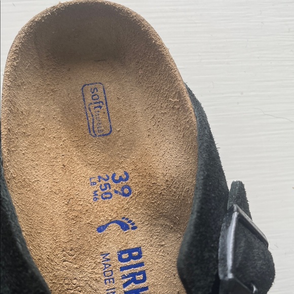 Birkenstock Boston Clog Black Suede Size 39 - Picture 4 of 7